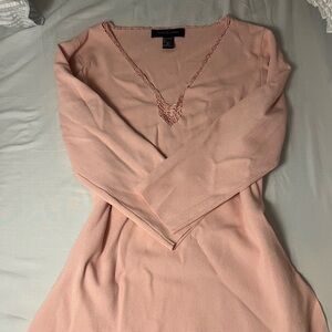 salmon pink top